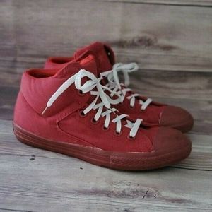 Converse Kids Sneaker Size 5.5 CT High Street Pre-School Chili Paste Red